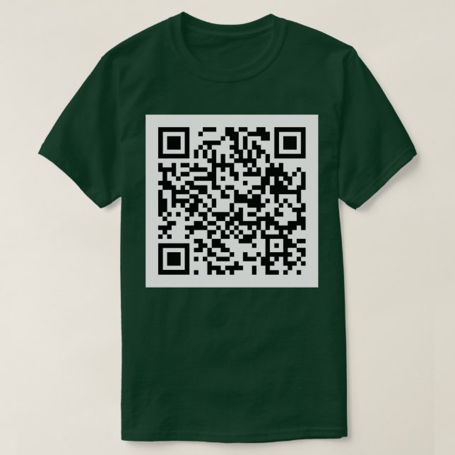 T-shirt Rick Roll Code QR Coussin (Design devant)