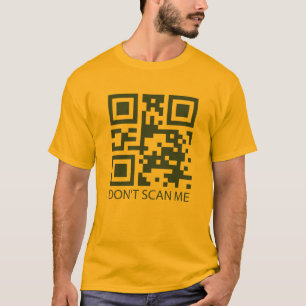 T-shirt rick roll drôle QR code scan ne me scanner pas