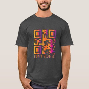 T-shirt rick roll drôle QR code scan ne me scanner pas