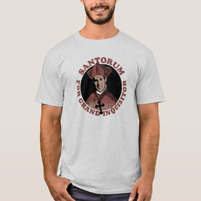 T-shirt Rick Santorum pour l'inquisiteur grand (Devant)