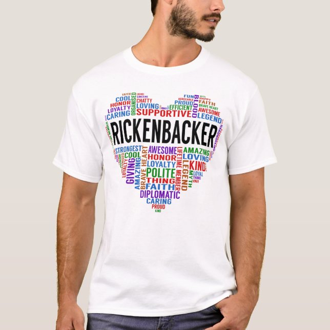 T-shirt RICKENBACKER Legend Heart (Devant)
