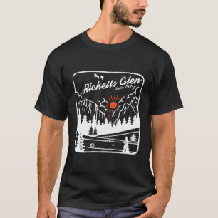 T-shirt Ricketts Glen State Park Pennsylvania Modern Pn