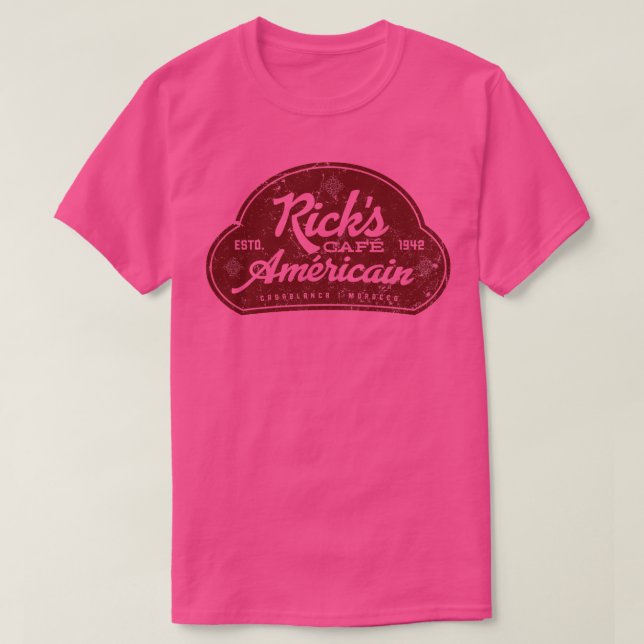 T-shirt Ricks Cafe Americain (Design devant)