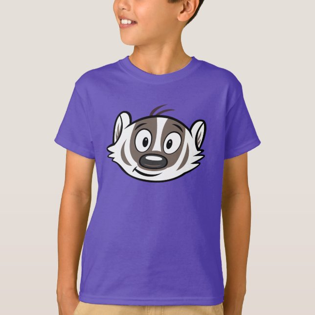 T-shirt Ricky Raccoon | Visage de Badger Boomer (Devant)
