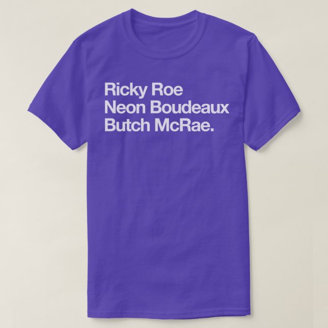 T-shirt Ricky Roe Neon Boudeaux Butch McRae (Design devant)