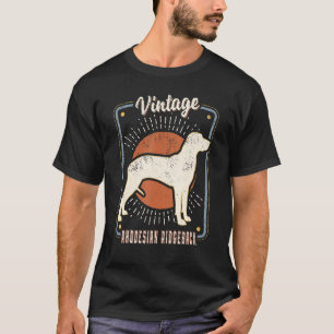 T-shirt Ridbrack Rhodésien Amour de Chien Vintage Rétro Cl