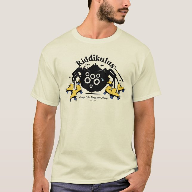 T-shirt Riddikulus - Chassez les épouvantails avec un écla (Devant)