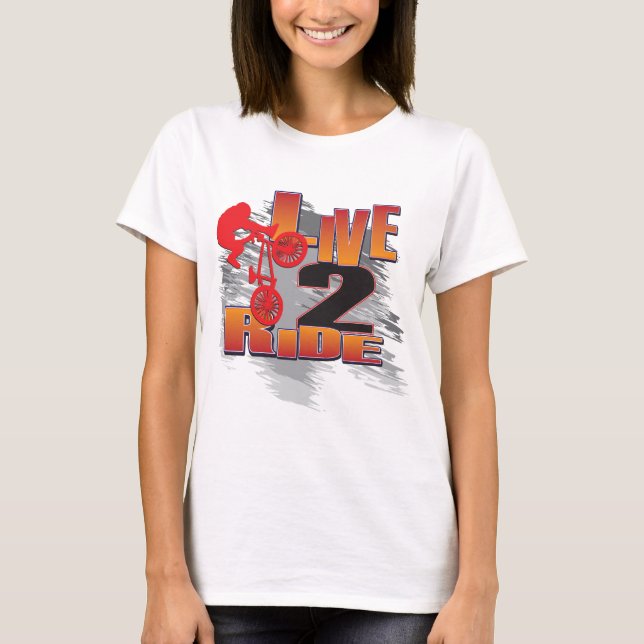 T-shirt Ride 2 Vélo BMX Live (Devant)