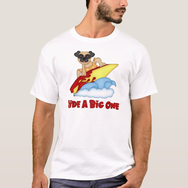 T-shirt Ride A Big One Carlin Surf Tee - shirts et cadeaux (Devant)
