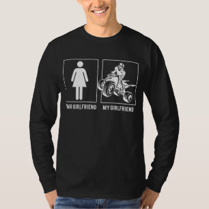 T-shirt Ride avec le rire dans notre petite amie Ma fille