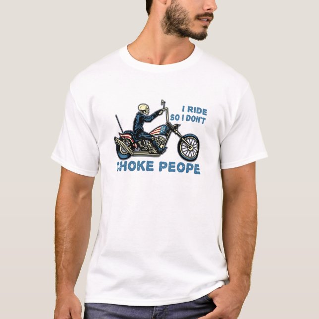 T-shirt Ride Like a Warrior : Le hameau de Biker (Devant)