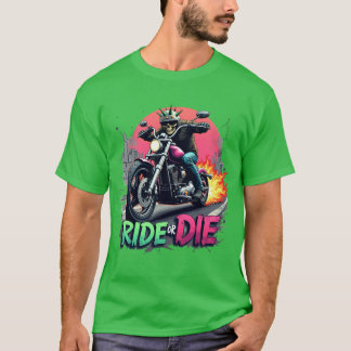 T-shirt Ride or Die - Bold Urban Biker Design graphique