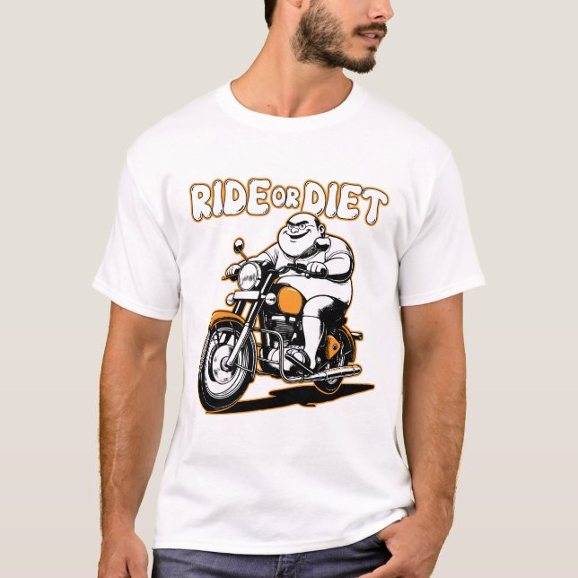 T-shirt Ride ou Diet (Devant)