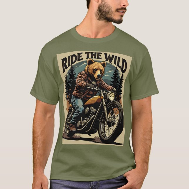 T-shirt Ride the Wild - Prêt pour l'aventure (Devant)