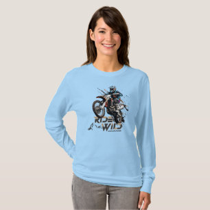 T-shirt Ride Wild Manche longue pour femmes