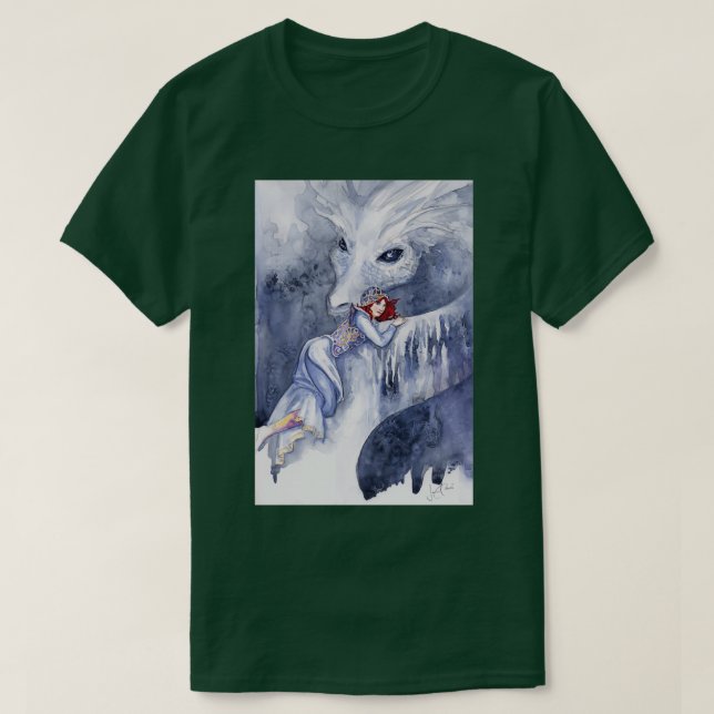 T-shirt Rider Dragon Blanc (Design devant)