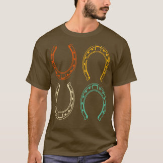 T-shirt Rider équestre Rétro Horsehoe Vintage Horsehoe Hor