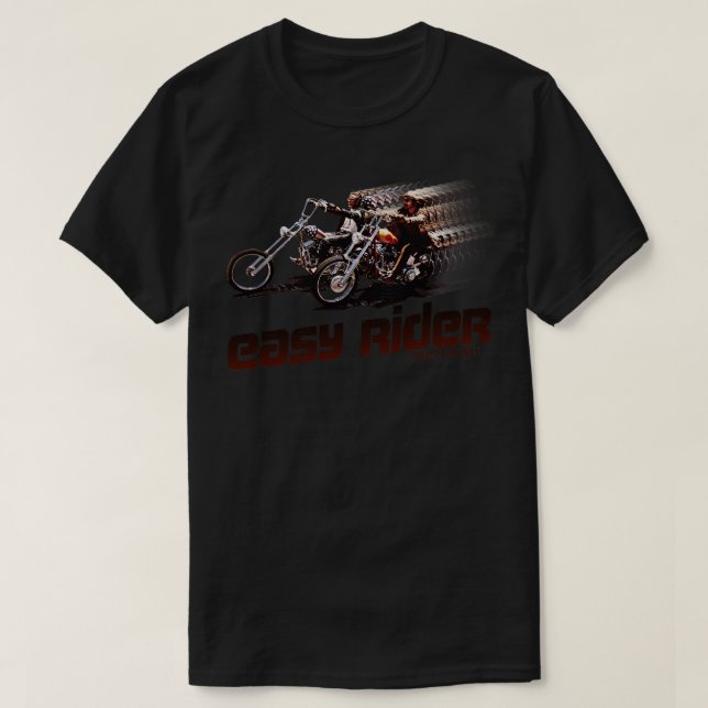 T-shirt Rider Facile Né Pour Être Sauvage Vitesse Fade (Design devant)