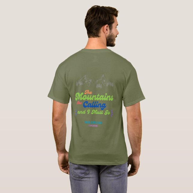 T-shirt RideTheClassic The Mountain Are Calling &I Must Go (Dos entier)