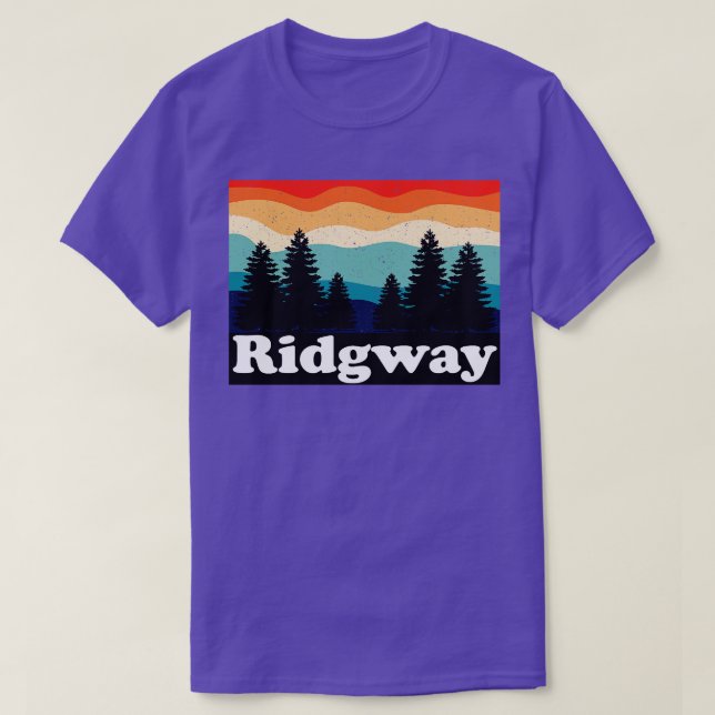 T-shirt Ridgway Colorado Retro (Design devant)