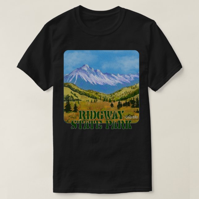 T-shirt Ridgway State Park Colorado (Design devant)
