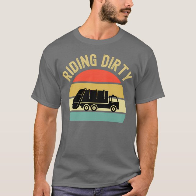 T-shirt Riding Dirty vintage (Devant)