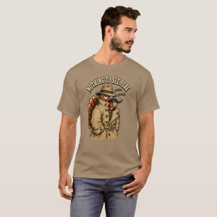 T-shirt Rien à Voir Ici pour l'Action de Grâce de dinde