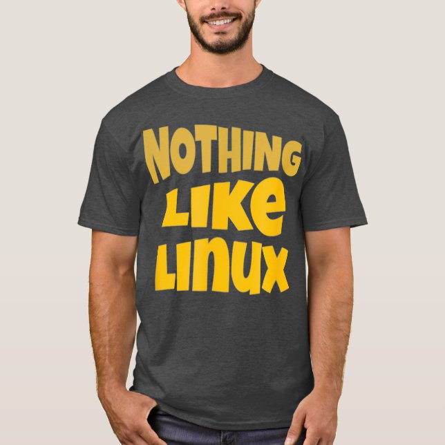 T-shirt Rien comme Linu tee Penguin Tu Open Source (Devant)