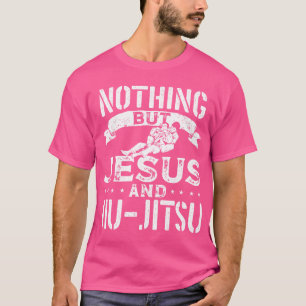 T-shirt Rien D'Autre Que Jésus Et Jiu Jitsu Bjj Brésilien 