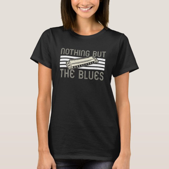 T-shirt Rien D'Autre Que Le Blues Harmonica (Devant)