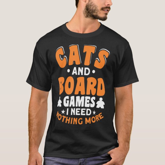 T-shirt rien de plus chat chats jeu de société jeux 5 (Devant)