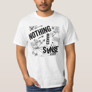 T-shirt RIEN N'A DE SENS   Statement Anti Design Brutalist