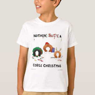 T-shirt Rien n'aboutent Noël de corgi