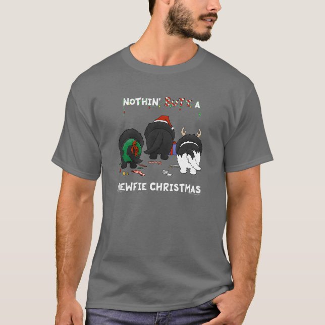 T-shirt Rien n'aboutent Noël de Newfie (Devant)