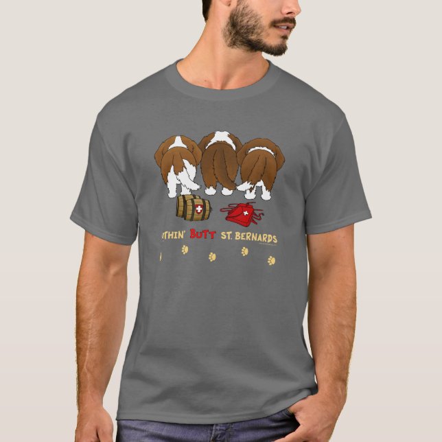 T-shirt Rien n'aboutent St Bernards (Devant)