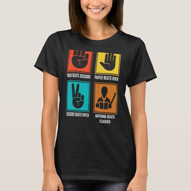 T-shirt Rien ne bat Enseignant Cool Enseignant Enseignant  (Devant)