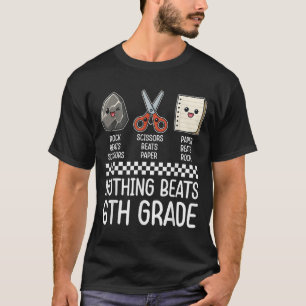 T-shirt Rien Ne bat la 6e année Drôle Retourner à l'école