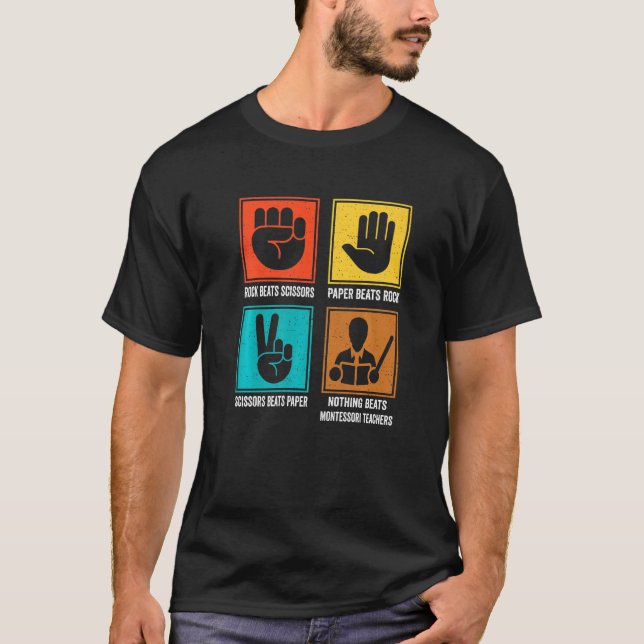 T-shirt Rien ne bat Montessori Enseignants Montessori Educ (Devant)