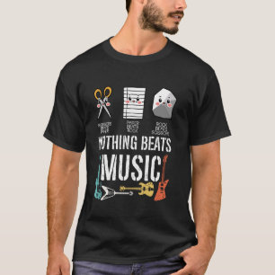T-shirt Rien Ne bat Musique Rock Ciseaux Papier Drôle Rock