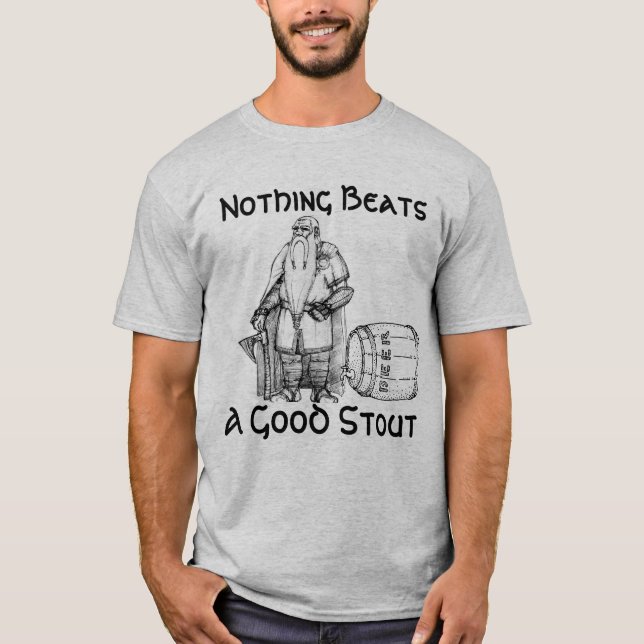 T-shirt Rien ne bat une bonne bière de malt (la chemise) (Devant)