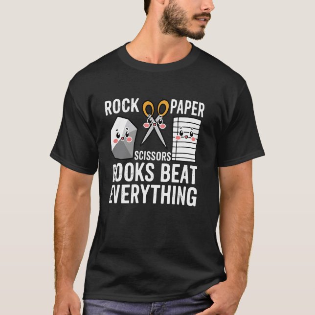 T-shirt Rien ne vaut la lecture de Pierre Feuille Ciseaux (Devant)
