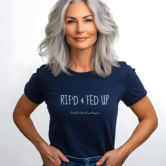 T-shirt RIF'D et à bout, protestation d'un employé fédéral (Créateur téléchargé)