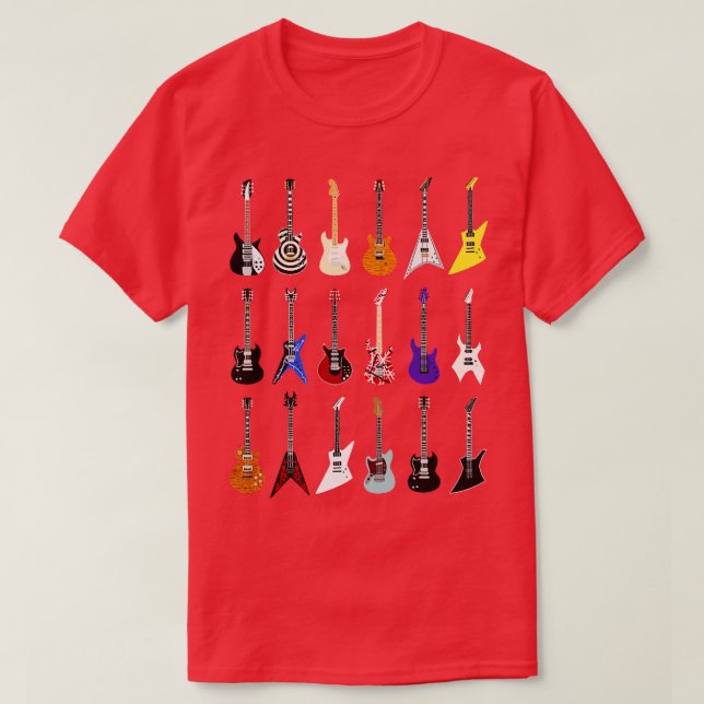 T-shirt Riffs qui a secoué le monde des guitares idéales d (Design devant)