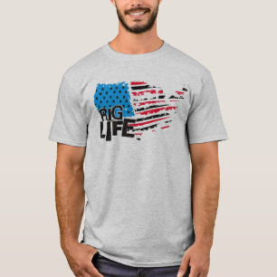 T-shirt Rig Life Huilfield Worker Huile Rig Huilman