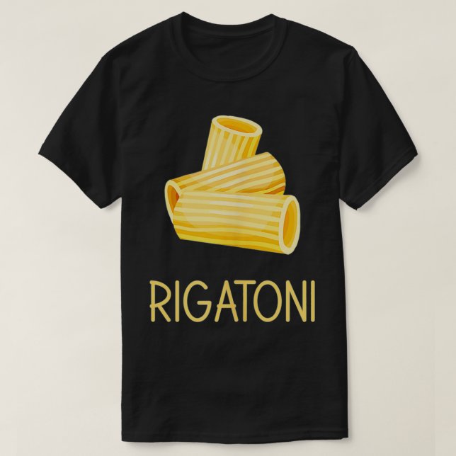 T-shirt rigatoni cuisine italienne rigatoni (Design devant)