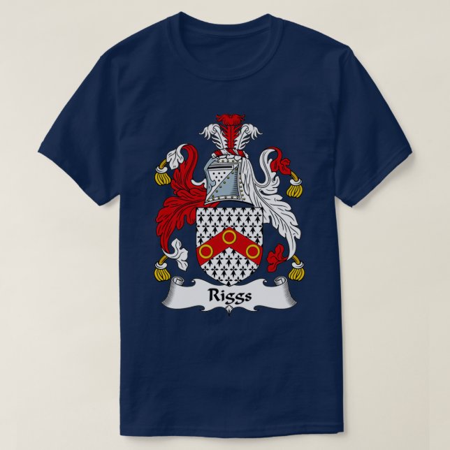 T-shirt Riggs Coat of Arms Family Crest  (Design devant)