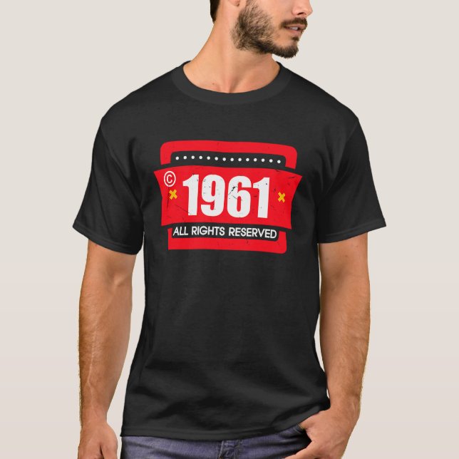 T-shirt right 1961 All Rights Reserve (Devant)