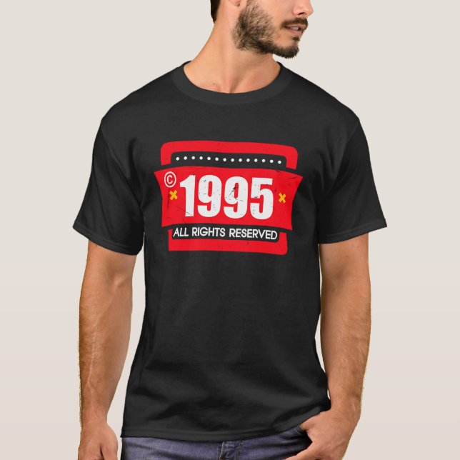 T-shirt right 1995 All Rights Reserve (Devant)