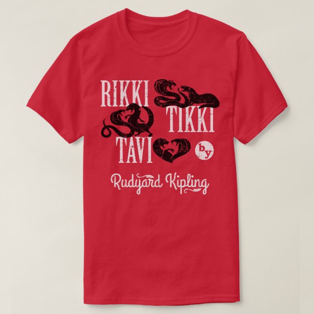 T-shirt Rikki Tikki Tavi en détresse (Design devant)