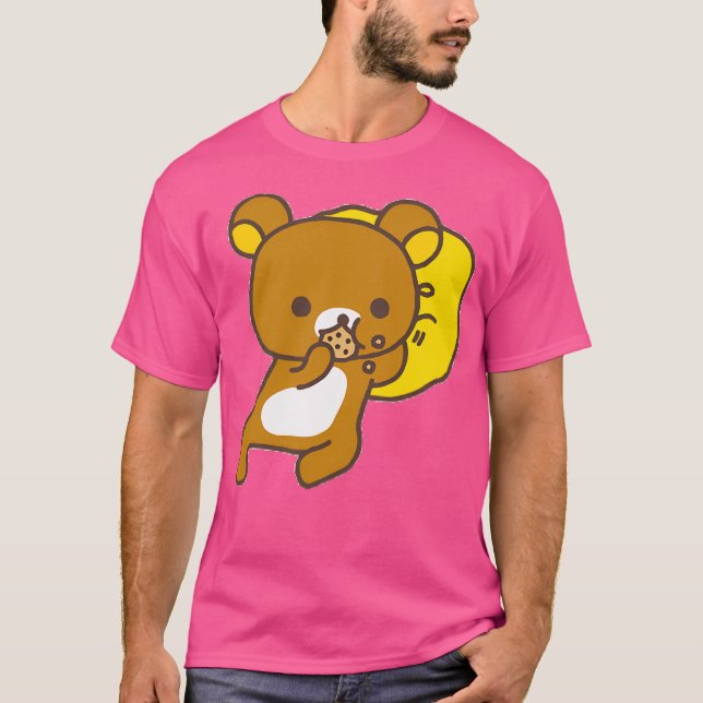 T-shirt Rilakkuma Mange Cookie Kawaii (Devant)